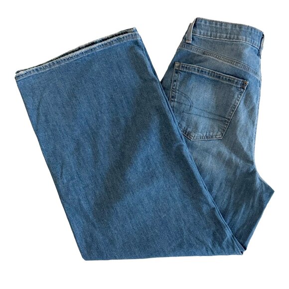 AE Super High-Rise Baggy Wide Leg Jeans – Blue, Size 8 - NWOT - Picture 7 of 8
